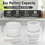 Silicone Butter Crock with Lid for Fresh Butter