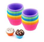 24 Pack Reusable Silicone Cupcake Baking Cups