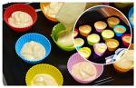 24 Pack Reusable Silicone Cupcake Baking Cups