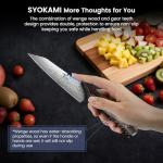 SYOKAMI 4-Inch Japanese Paring Knife with Cover