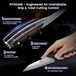 SYOKAMI 4-Inch Japanese Paring Knife with Cover