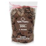 Kidu Dark Melting Chocolate Wafers, 1 Pound Resealable Bag