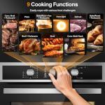 Zomagas 24" Electric Wall Oven with Rotisserie