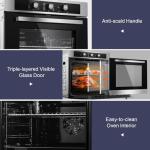 Zomagas 24" Electric Wall Oven with Rotisserie