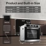 Zomagas 24" Electric Wall Oven with Rotisserie