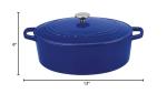 Cuisinart Enameled Cast Iron Oval Casserole 7 Quart