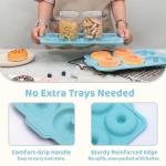 Toeusog Nonstick Silicone Donut Pan with Metal Frame