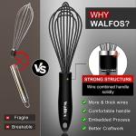 Walfos Silicone and Stainless Steel Whisk Set