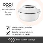 Oggi 1.5qt Microwaveable Insulated Serving Bowl