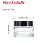10 Pack Mini Clear Glass Jars with Lids