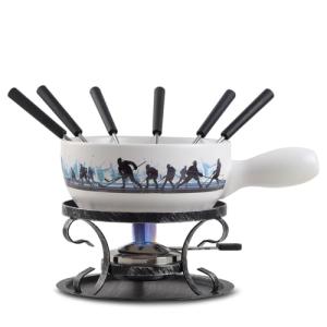 Artestia Large Cheese Fondue Set with Forks