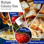 Artestia Large Cheese Fondue Set with Forks