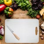 ZAASKO Medium Stainless Steel Cutting Board 14” x 10”