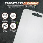 ZAASKO Medium Stainless Steel Cutting Board 14” x 10”