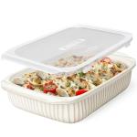 Large 5.1 Quart Rectangular Baking Dish with Lids