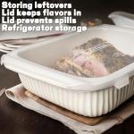 Large 5.1 Quart Rectangular Baking Dish with Lids