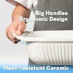 Large 5.1 Quart Rectangular Baking Dish with Lids