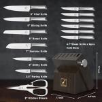 Japanese Stainless Steel 14-Piece Knife Set