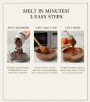 Smooth Milk Chocolate Melting Wafers for Baking