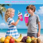 500ML Portable Slushie Maker Cup - Pink