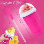 500ML Portable Slushie Maker Cup - Pink