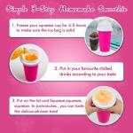 500ML Portable Slushie Maker Cup - Pink
