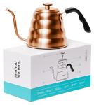 Barista Warrior Copper Gooseneck Kettle with Thermometer