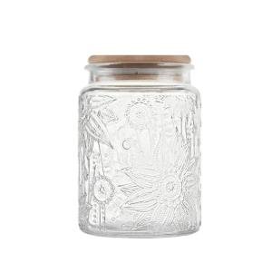 Airtight Glass Storage Jar with Bamboo Lid