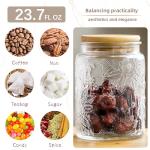Airtight Glass Storage Jar with Bamboo Lid