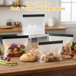 PercyEffie 12 Reusable Leak-Proof Ice Storage Bags