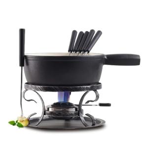 Artestia 2L Cast Iron Fondue Pot Set
