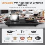 Nuopuplai Double Induction Cooktop with Dual Burners
