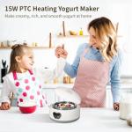 Stainless Steel Automatic Yogurt Maker with 5 Jars