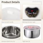 Stainless Steel Automatic Yogurt Maker with 5 Jars