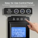 Kismile Portable Ice Maker with Self-Cleaning Feature