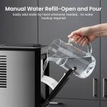 Kismile Portable Ice Maker with Self-Cleaning Feature