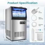 150LBS/24H Stainless Steel Commercial Ice Maker