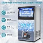 150LBS/24H Stainless Steel Commercial Ice Maker