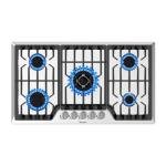 36 Inch Gas Cooktop with 5 Sealed Burners