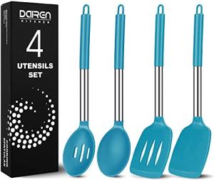 Set of 4 Silicone Spatulas and Spoons