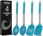 Set of 4 Silicone Spatulas and Spoons