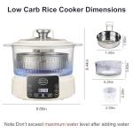 3L Low Carb Multifunction Rice Cooker for Small Spaces