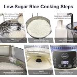 3L Low Carb Multifunction Rice Cooker for Small Spaces