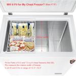 Orgneas 17.5" Deep Freezer Organizer Bins - 2 Pack