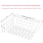 Orgneas 17.5" Deep Freezer Organizer Bins - 2 Pack