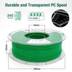 Food Safe PLA Filament 1.75mm 1kg Green