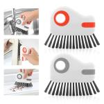 2-Pack 2-in-1 Groove Cleaning Brushes with Scraper