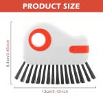 2-Pack 2-in-1 Groove Cleaning Brushes with Scraper