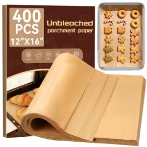 YUANYE 400PCS Non-Stick Parchment Paper Sheets