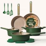 CAROTE 16-Piece Nonstick Cookware Set – Green